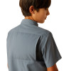 ARIAT VENTTEK OUTBOUND NEWSBOY BLUE - KIDS BOYS SHIRT - 10055418