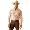 ARIAT WRINKLE FREE FITTED BROWN - MENS SHIRT  - 10054660