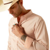 ARIAT WRINKLE FREE FITTED BROWN - MENS SHIRT  - 10054660