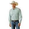 ARIAT JEROME CLASSIC FIT TEAL - MENS SHIRT  - 10054696