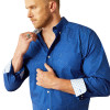 ARIAT BODIE WRINKLE FREE NAVY - MENS SHIRT  - 10054721