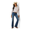 ARIAT VENTTEK STRETCH MINI PRINT - LADIES SHIRT  - 10055189