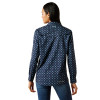 ARIAT VENTTEK STRETCH FOULARD BLUE - LADIES SHIRT  - 10055190