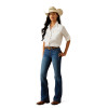 ARIAT VENTTEK STRETCH WHITE - LADIES SHIRT  - 10055200