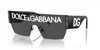 DOLCE & GABBANA LOGO SHIELD BLACK/GREY - SUNGLASS DOLCE & GABBANA  - 223301/87