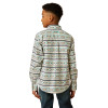 ARIAT JUDGE CLASSIC FIT TEAL PRINT - KIDS BOYS SHIRT - 10054789