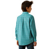 ARIAT JORDY CLASSIC FIT BLUE PRINT - KIDS BOYS SHIRT - 10054791