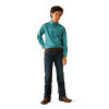 ARIAT JORDY CLASSIC FIT BLUE PRINT - KIDS BOYS SHIRT - 10054791
