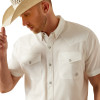 ARIAT VENTTEK WESTERN FITTED WHITE - MENS SHIRT  - 10054478