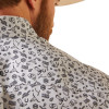 ARIAT WINKLE FREE FORTUNE GREY PRINT - MENS SHIRT  - 10043702
