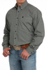 CINCH BLACK GEOMETRIC PRINT - MENS SHIRT  - MTW1105861
