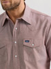 WRANGLER CLASSIC FIT BROWN WORKSHIRT - MENS SHIRT  - 112359545
