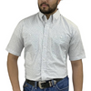 WRANGLER GEORGE STRAIT WHITE/BLUE PRINT - MENS SHIRT  - 112360058