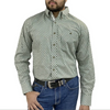WRANGLER GEORGE STRAIT GREEN GEO PRINT - MENS SHIRT  - 112359978