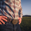 ATTITUDE BY MONTANA SILVERSMITHS PATRIOTS FAITH - ACC BUCKLE  - A944C