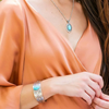 MONTANA SILVERSMITHS INTO THE BLUE TURQUOISE CUFF - ACCESSORIES JEWELRY BRACELET - BC5126