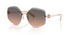 TORY BURCH LIGHT ROSE GOLD GRADIENT GREY - SUNGLASS TORY BURCH  - 61113358G9