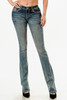 GRACE IN LA FLORAL FAUZ FLAP - LADIES JEANS  - EB61952