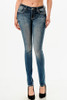 GRACE IN LA WING STEER PRINT - LADIES JEANS  - EB51960B