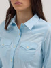 WRANGLER RETRO COOL BLUE LONG SLEEVE - LADIES SHIRT  - 112358015