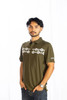 LOST CALF AZTEC OLIVE GREEN - MENS POLO  - AZTEC OLIVE GREEN