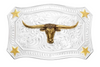 MONTANA SILVERSMITHS LONE STAR LEGACY LONGHORN - ACC BUCKLE  - 54510-767M