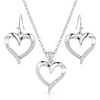 MONTANA SILVERSMITHS DIVINE AFFECTION HEART SET - ACCESSORIES JEWELRY SET - JS6123