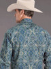 STETSON BLUE PAISLEY PRINT - MENS SHIRT  - 11-001-0425-2060BU