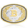ATTITUDE BY MONTANA SILVERSMITHS WESTERN INITIAL BUCKLE B - ACC BUCKLE  - A1047B
