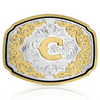 ATTITUDE BY MONTANA SILVERSMITHS WESTERN INITIAL BUCKLE C - ACC BUCKLE  - A1047C