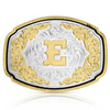 ATTITUDE BY MONTANA SILVERSMITHS WESTERN INITIAL BUCKLE E - ACC BUCKLE  - A1047E