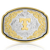 ATTITUDE BY MONTANA SILVERSMITHS WESTERN INITIAL BUCKLE T - ACC BUCKLE  - A1047T