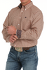 CINCH CORAL & BLUE GEOMETRIC PRINT - MENS SHIRT  - MTW1105876