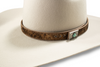 3-D BELT CALF HAIR TURQUOISE - HATS ADD-ONS  - D740002502