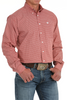 CINCH RED MEDALLION PRINT - MENS SHIRT  - MTW1105871