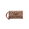 WRANGLER SOUTHWESTERN BROWN WALLET/BAG - LADIES PURSES  - WG2212-W012BR