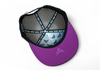 LOST CALF 3D PURPLE LOGO BLACK - HATS CAP  - CRUZY FLAT