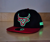 LOST CALF 3D RED BLACK LOGO - HATS CAP  - FLARE FLAT