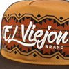 EL VIEJON YUCATAN BROWN BLACK FLAT - HATS CAP  - YUCATAN 1