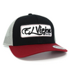 EL VIEJON EV PATCH MAROON BLACK GREY - HATS CAP  - EV PATCH 19