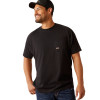 ARIAT REBAR WORKHOG BLACK TEE - MENS TEE  - 10054446