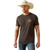 ARIAT OL' STYLE LOCKUP VINTAGE BLACK - MENS TEE  - 10054837