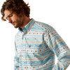 ARIAT GORMAN CLASSIC TURQUOISE PRINT - MENS SHIRT  - 10054640