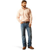 ARIAT ASHTON PINK WRINKLE FREE PRINT - MENS SHIRT  - 10054688