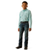 ARIAT CANYON MINT PRINT - KIDS BOYS SHIRT - 10054785