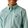 ARIAT CANYON MINT PRINT - KIDS BOYS SHIRT - 10054785