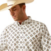 ARIAT CAI CLASSIC FIT KHAKI PRINT - MENS SHIRT  - 10054671