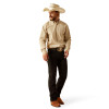 ARIAT CAYSON PRO CLASSIC KHAKI PLAID - MENS SHIRT  - 10054675