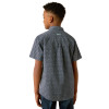 ARIAT CLARK CLASSIC FIT NAVY PRINT - KIDS BOYS SHIRT - 10054780