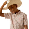 ARIAT CHAPMAN CLASSIC FIT RED PRINT - KIDS BOYS SHIRT - 10054781